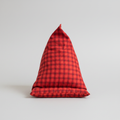 Phone Stand – Red Buffalo Plaid, standing upright
