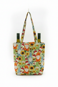 Quilted Wine Tote – Gnomes & Sunflowers