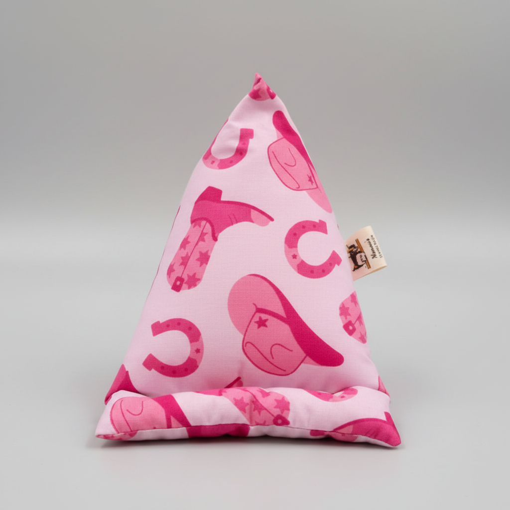 Phone Stand – Pink Cowgirl, standing upright