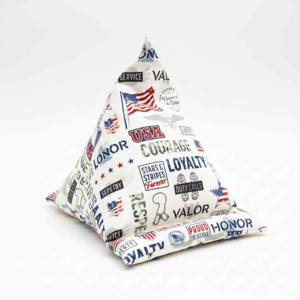 Phone Stand – Courage & Honor, standing upright