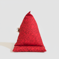 Phone Stand – Red Swirl, standing upright